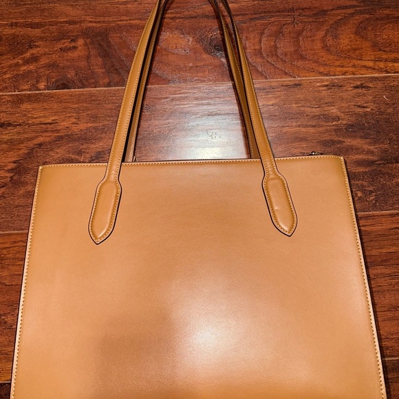 Coach Tan Leather Tote Bag - Picture 3 of 6